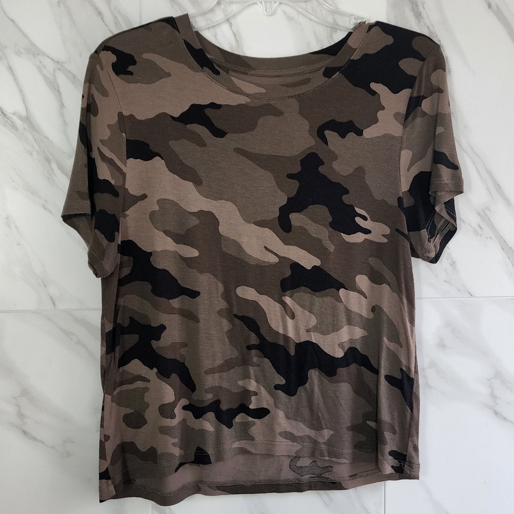 Cape Juby Camo Cropped T-Shirt